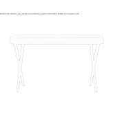 Rectangular wooden desk with drawers Delphos