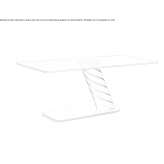 Rectangular crystal desk Agonac