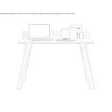 Rectangular desk Bellano