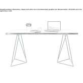 Rectangular desk Carinola