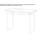 Rectangular desk made of PC MDF Goslar