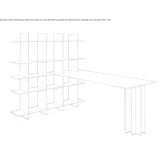 VittEr® desk with shelf Vainode