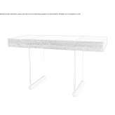 Oak desk with drawers Mauves