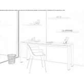 Rectangular Xeramica desk Duryea