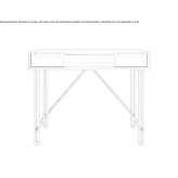 Rectangular desk with drawers Beloit