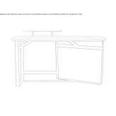 Wooden secretary's desk Corte