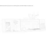 Secretary/wall shelf in aluminum and wood Picon