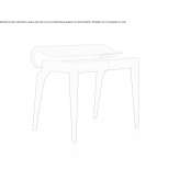 Walnut desk with drawers Niva