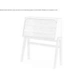 Secretary desk made of solid wood Bergeyk