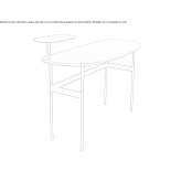 Oak secretarial desk Cohuecan