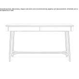 Wooden secretary with drawers Cessole