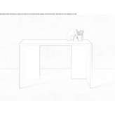 Secretary's desk made of melamine-coated chipboard Niebuell