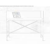 Metal secretary desk Cojedes