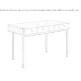 Walnut desk with drawers Acos