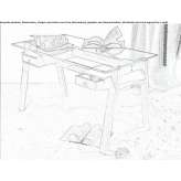 Secretary's desk made of tempered glass Eschborn