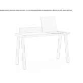 Wooden secretary's desk Klana