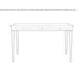 Mahogany desk with drawers Avelin