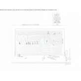 Wall-mounted secretary desk, birch Bieliny