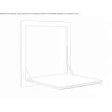 Plywood kitchen table mounted to the wall Cuxpala