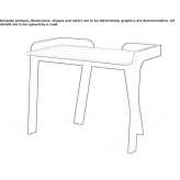 Drewniane biurko sekretarza PC Caristay
