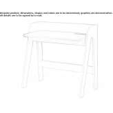 Wooden desk of the PC secretary Arrochar