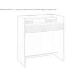 Wooden secretary's desk Hovelhof