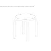Wooden stool for children Melan