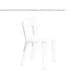 Wooden chair for children Melan