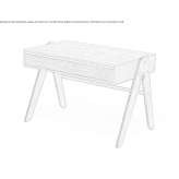 Rectangular oak desk for children Oripaeae