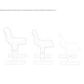 Children's chair made of polypropylene, height adjustable Seleus