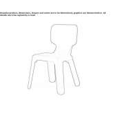 Children's chair made of polypropylene, which can be stacked Burjuc
