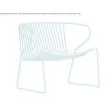 Children's chair made of steel with stackable armrests Serboeni