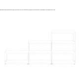 Open modular record rack Loukhi