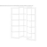 Corner free-standing shelf Gonzalo