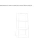 Otwarty, wolnostojący regał na książki Hnidyn