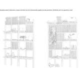 Open modular wooden shelf Puumala
