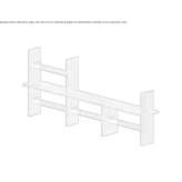 Open walnut shelf Vidnoye