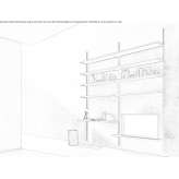 Segment shelf mounted to the wall Kolonje