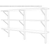 Regał pływający do montażu na ścianie Nicoya