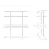 Bookcase with secretary Rodalben