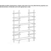 Open, free-standing steel shelf Werbach