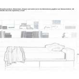 Double bed with upholstered headboard Obergum