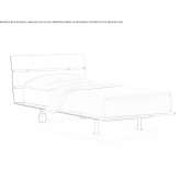 Wooden single bed Sawgrass