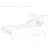 Fabric double bed Sauvo