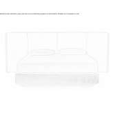 Leather double bed with high headboard Jimani