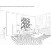 Fold-out bed with a cupboard Cigand