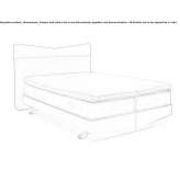 Double bed with upholstered headboard Lordelo