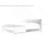 Upholstered double bed Tierzo