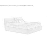 Fabric bed with storage Coppet