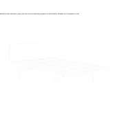 Łóżko pojedyncze z aluminium i drewna Cuiseaux